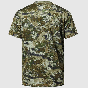 เสื้อยืดโอเวอร์ไซส์เรียบง่ายสำหรับผู้ชาย เสื้อยืดผ้าฝ้ายลายพรางต้นไม้จริง เสื้อยืดลายพรางสำหรับล่าสัตว์และตั้งแคมป์ - Product Image 5