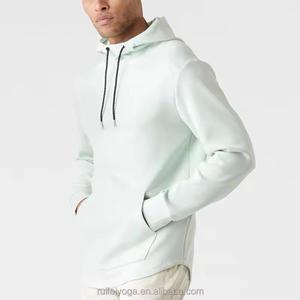 Sudadera con Capucha para Hombre, Color Crema, Corte Regular, Algodón French Terry, Estilo Casual para Otoño, con Bolsillos - Product Image 3
