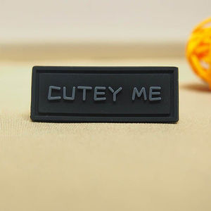 Parches de PVC con Logotipo Personalizado, Parches de Goma de PVC Suave en 3D con Gancho y Bucle - Product Image 5