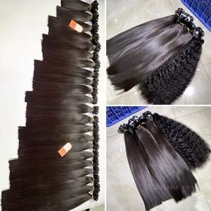 Extensiones de cabello humano vietnamitas de calidad europea súper doble dibujado Paquetes rectos crudos a todo color de alto estándar - Product Image 2