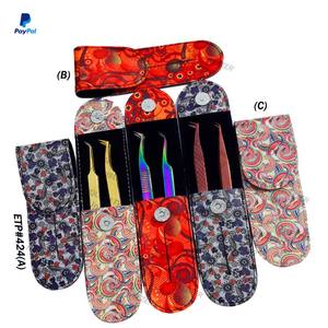Print Logo Fiber Tip <b>Eyelash</b> <b>Tweezers</b> 45 75 90 Degree Fiber Tip Stainless Steel Rainbow Color <b>Eyelash</b> Extension <b>Tweezers</b> - Product Image 3