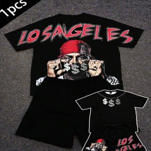 Camiseta y Pantalones Cortos Oversize de Moda para Hombre 2026, Camiseta de Impresión 3D de Gran Gramaje y Pantalones Cortos a Juego, Ropa Urbana, Fabricante Mayorista. - Product Image 5