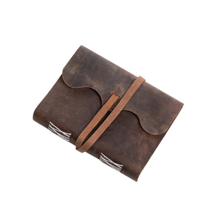 Leather <b>Journal</b> Handcrafted <b>Writing</b> Notebook Refillable Pages Vintage Finish Premium Cover Business Travel Creative Customizable - Product Image 4