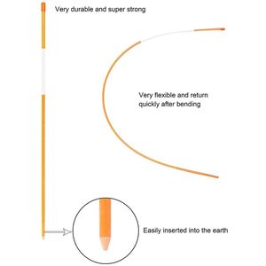 50 Pezzi Pali Segnaletici Cavi per Neve, Design Riflettente ad Alta Visibilità per Strade, Case, Vialetti, Rimozione Neve, Tessuto Riflettente - Product Image 6