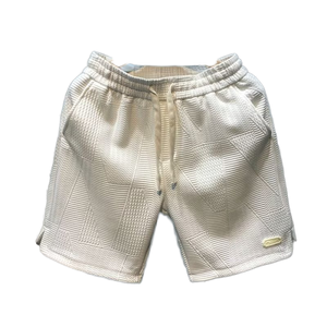 Shorts décontractés mi-longs pour hommes, tendance été, en toile unie respirante et coupe-vent, coupe ample, en polyester et coton, grandes tailles - Product Image 3