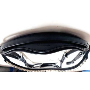 Brida de diseñador de cristal plateado de 8mm de alta calidad Características cómodas Banda de cejas ecuestre de cuero genuino Productos para caballos - Product Image 4