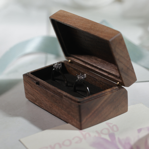 Boîte à bague de fiançailles, boîte à alliances, boîte de demande en mariage, boîte à alliances pour le porte-alliances, boîte à alliances en bois, boîte à alliances pour anniversaire - Product Image 1