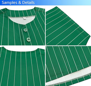 Maillot de baseball unisexe à boucles de ceinture, avec ceinture intégrée, personnalisable, en maille respirante, boutonné sur le devant, manches courtes - Product Image 4