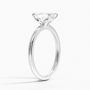 BOJ <b>Ring</b> 0102 Emerald Cut 925 <b>Silver</b> Halo Stone Prong Setting <b>Solitaire</b> Diamond <b>Ring</b> 2ct D Color VVS1 Moissanite GRA Certified - Product Image 2