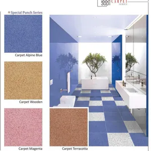 Ceramic wall and floor tiles 300x300mm available with carpet design and special punch series surface for bathroom