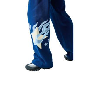 Pantalones Deportivos Holgados para Mujer, Personalizados con Logotipo Impreso en Espuma 3D, Frente Plano, Transpirables para Invierno, 100% Algodón Orgánico, Corte Holgado - Product Image 4