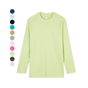 T-shirt à manches longues en coton 100% original, tissu 230 g/m², couleur unie personnalisée, style décontracté pour homme, livraison DDP - Product Image 1