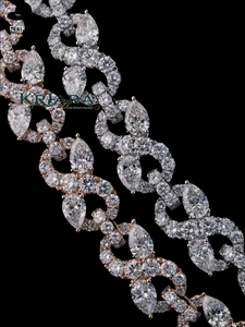 S925 Women's Gold Moissanite Pear Cut Statement Necklace Claw Setting Luxury Link <b>Chain</b> Jewelry - Product Image 5