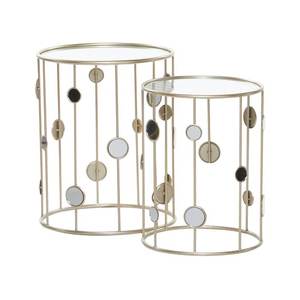 Modern Compact Metal Nesting <b>Tables</b> Set with Durable Top <b>Space</b> <b>Saving</b> Coffee <b>Table</b> Set for Small Apartments - Product Image 6