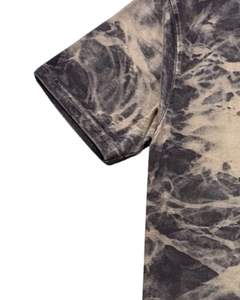 เสื้อยืดคอกลมแขนสั้นผ้าฝ้ายลายหินอ่อนสีเบจชาร์โคลแบบวินเทจสไตล์ลำลองสำหรับผู้ชาย เหมาะสำหรับใส่ในฤดูร้อน - Product Image 6