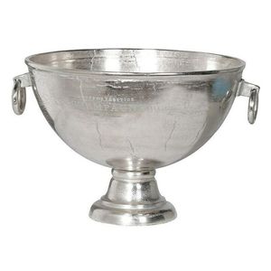 Antique <b>Silver</b> Champagne <b>Ice</b> <b>Bucket</b> 4 Litre Wine Cooler Pail with Ring Handles for Home Bar Party Table Decor - Product Image 3
