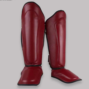 Protège-tibias de style vintage pour hommes et femmes, en cuir PU souple et polyester, pour la boxe et les sports de combat - Product Image 6