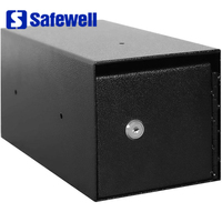 Coffre-fort de comptoir Safewell pour entreprises, avec grande fente d'argent, pour dépôt sous comptoir, idéal pour espèces et documents.