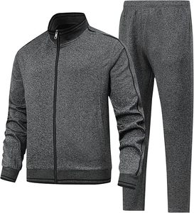 Green Unisex Streetwear Tracksuit Full Zip <b>Jacket</b> Side Pockets Matching Pants Lightweight Quick Dry Sporty <b>Winter</b> Wear Adult - Product Image 3