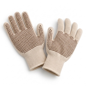Approvisionnement en gros pour équipements de sécurité : Gants en PVC à pois avec tissu tricoté de qualité, revêtement antidérapant, plusieurs tailles disponibles - Product Image 1