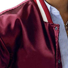 Chaqueta de Béisbol Personalizada con Bordado, 100% Poliéster Satinado, Estilo Urbano para Hombre, Cortavientos Varsity con Bordado Personalizado - Product Image 5