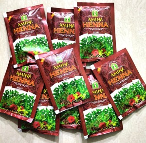 Henna Herbal en Polvo para Teñir el Cabello de Forma Semipermanente, Color Negro Natural, Marrón, Borgoña, 10 Sobres de 25g, Venta al Por Mayor, OEM - Product Image 6