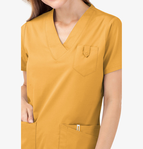 Best Selling Custom Made Hospital Women Scrub <b>Tops</b> Latest Design Lightweight High Quality Women Scrub <b>Tops</b> with Custom Logo Colo - Product Image 5