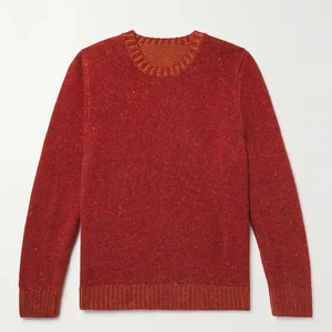 Pull en acrylique fait main pour homme, personnalisé avec logo OEM, à manches longues, confortable, respirant, en tissu uni de haute qualité - Product Image 1