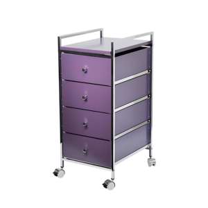 Organisateur de rangement à 4 niveaux sur roulettes (prêt pour la salle de bain et le bureau) - Product Image 2