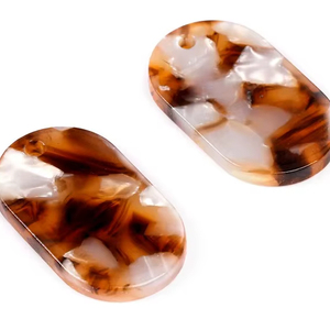 ต่างหูเรซิ่นลายดอกไม้สุดทันสมัย แรงบันดาลใจจากความรัก เหมาะสำหรับงานฝีมือและแฟชั่น - Product Image 1