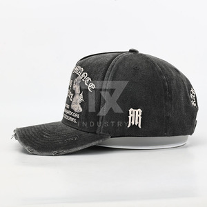 Nouvelles casquettes de baseball sportives personnalisées en stock, modèle 5 panneaux A-Frame, visière incurvée originale, Tito Double P Hat - Product Image 5