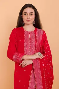 ชุดสูทฤดูหนาวสำหรับผู้หญิง ยี่ห้อ Safaa รุ่น Dilkash ผ้าสำหรับตัดเย็บเสื้อผ้าแบบยังไม่เย็บติดกัน - Product Image 2