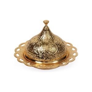 Bol à dattes vintage plaqué argent en gros, avec un design élégant, idéal pour le Ramadan et la décoration de mariage, fait main - Product Image 6