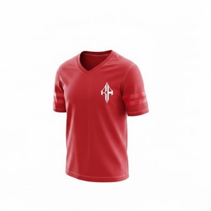 Maillots de football américain pour hommes de qualité supérieure, col en V, manches courtes, 100% polyester respirant, séchage rapide RIVIAN ATLANTIC - Product Image 5