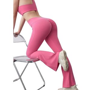 OEM ODM Women Full Length <b>Flare</b> Yoga <b>Leggings</b> High Waist Quick Dry Breathable Gym Pants Wholesale Wear - Product Image 4