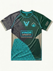 เสื้อรัดรูปแขนสั้นคอสูงสำหรับผู้ชาย ผ้าสแปนเด็กซ์ เป็นมิตรกับสิ่งแวดล้อม ระบายอากาศได้ดี แห้งเร็ว ป้องกันรังสียูวี - Product Image 5