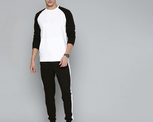 Ensembles de survêtements OEM pour hommes en polyester, ensembles de jogging coupe ajustée, vêtements de sport, commande en gros - Product Image 6