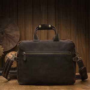 Maletín de Cuero para Negocios, Duradero, Vintage, Multifuncional, con Bolsillos, Logotipo Personalizado, de Lujo, de Primera Calidad, para Portátil, para Hombre - Product Image 3