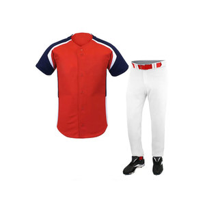 Uniformes de baseball de qualité professionnelle du Pakistan, sur mesure, en polyester/coton, imprimés par transfert thermique, respirants et élastiques - Product Image 5