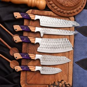 Juego de Cuchillos de Cocina de Calidad con Hojas de Acero Duraderas para la Cocina Diaria y Preparación de Alimentos, Cocina Profesional - Product Image 1