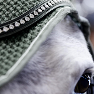 Vente chaude Respirant Coton Fly Oreille Bonnet et Bug Couverture pour Chevaux En Gros Étiré Oreille Masque - Product Image 5