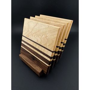 Modern Resin Wooden <b>Coasters</b> Stylish Mats & Pads for Coffee <b>Table</b> Styling - Product Image 2