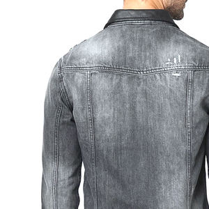 Nouveauté : Vestes en jean pour hommes, hiver, logo sur le devant, personnalisable, haute qualité, grandes tailles, décontractées, en coton - Product Image 4