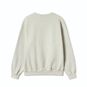 Sudadera de cuello redondo para hombre OEM, 100% algodón grueso, ecológica, de secado rápido, altamente transpirable, de ajuste holgado y suave, talla grande - Product Image 5