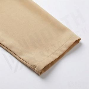 Ensemble Abaya Deux Pièces pour Femme en Polyester, Haut à Manches Longues et Pantalon, Col Fendu, Motif Dessiné à la Main, Grande Taille, Tenue Islamique Modeste - Product Image 5