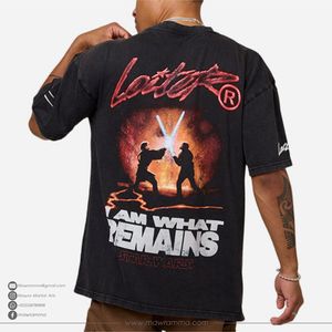 Camiseta Oversize de Algodón 100% Pesado para Hombre con Logo Personalizado, Ecológica y Transpirable, Estilo Streetwear 2026, Corte Holgado - Product Image 5