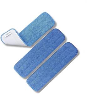 Recharge de balai serpillère professionnel en microfibre pour nettoyage à sec, compatible avec les supports de balai standard, garantit un nettoyage efficace à sec dans les maisons et les écoles - Product Image 2