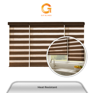 Persianas Zebra Monobrown Marrón Oscuro de Buena Calidad, ZB91143 107x183cm, B2B, Mejor Proveedor, Hogar y Oficina, Malasia, OEM, Primera Categoría - Product Image 4