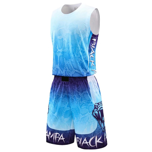 Ensemble d'uniformes de basketball professionnels à sublimation, taille adulte, séchage rapide, fabriqués dans les meilleurs matériaux - Product Image 6