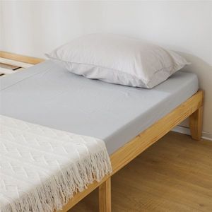 Struttura Letto in Legno Massello di Faggio Design Moderno e Semplice Disponibile in Misure Singolo, Matrimoniale e King Size 206x192x30.5cm Mobili per Camera da Letto in Legno - Product Image 2